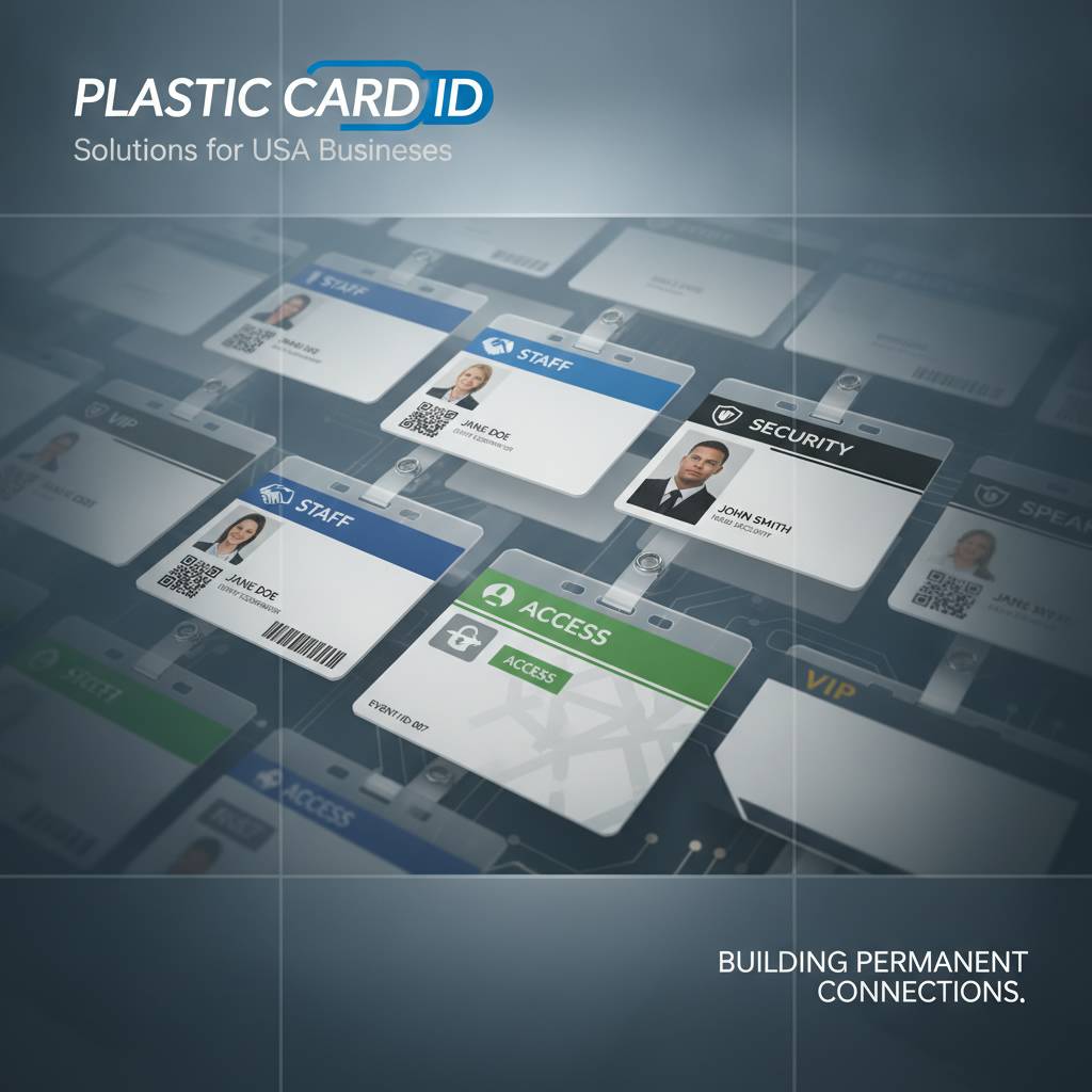 PVC ID Badges for Staff, Security, and Access Management