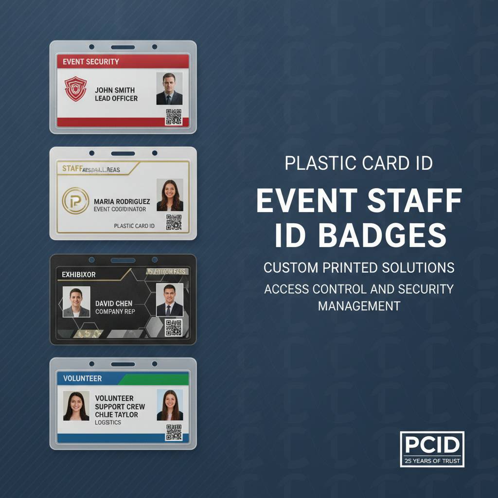 Event Staff ID Badges for Access Control and Security Management