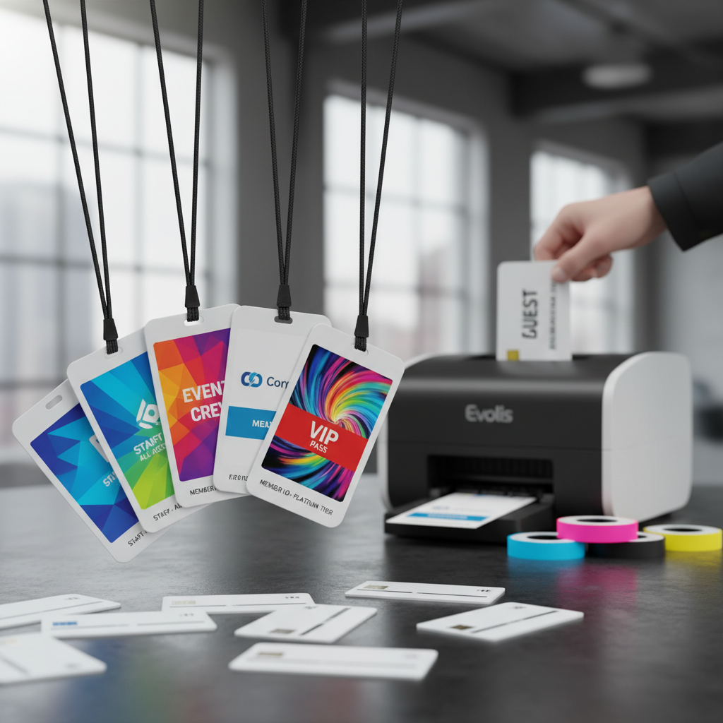 PVC ID Badges for Staff Identification and Access Management